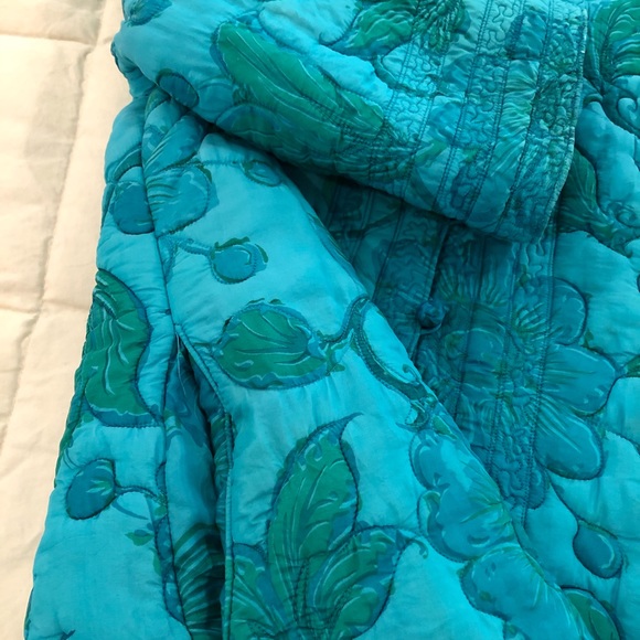 Intimates & Sleepwear Vintage Silk Quilted Robe Or Lounging Dress